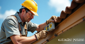 DIY gutter installation by homeowner
