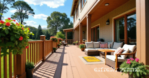 Finished deck with strong curb appeal