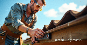 DIY gutter installation by homeowner