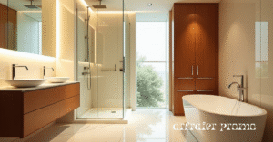 Bathroom Inside Parker Schnabel’s Home