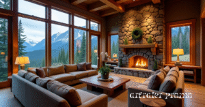 the Living Room Inside Parker Schnabel’s House