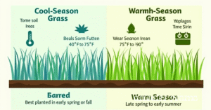 Cool-season vs warm-season grass seeding chart