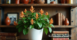 Goldfish plant used as indoor decor on a shelf