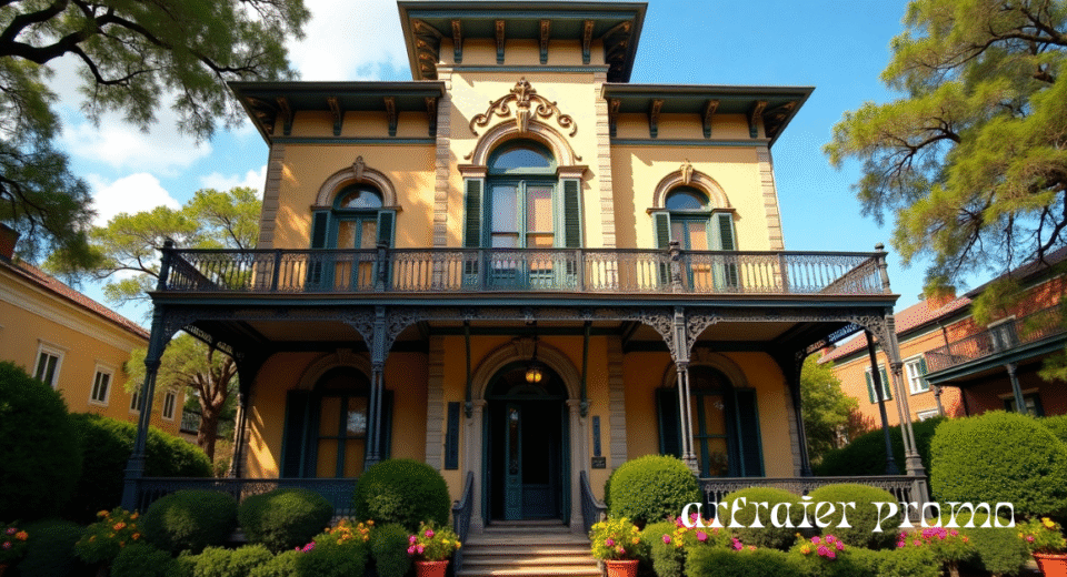 Sandra Bullock’s New Orleans Victorian mansion exterior view