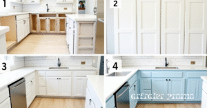Step-by-step cabinet refinishing process