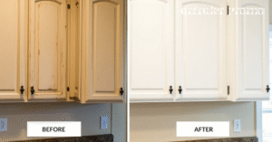 Kitchen Cabinet Refinish Transformation