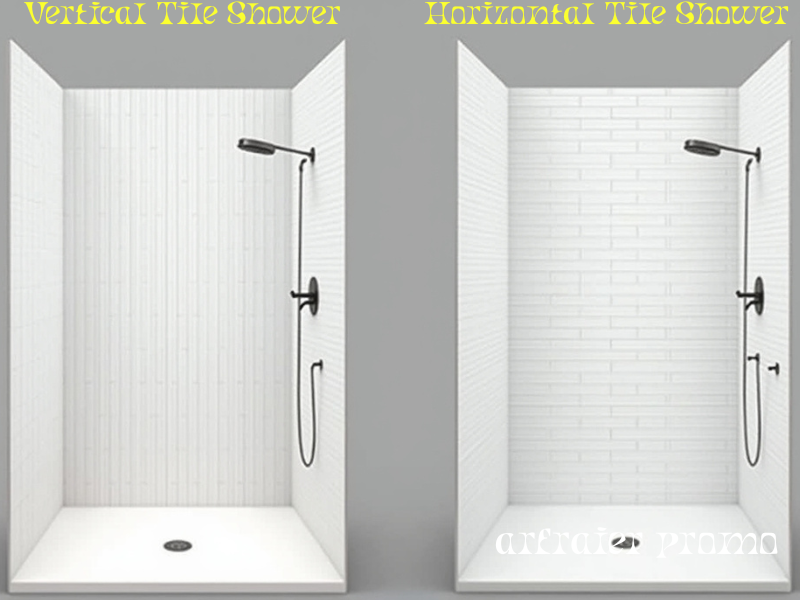 Vertical tile vs horizontal tile shower comparison