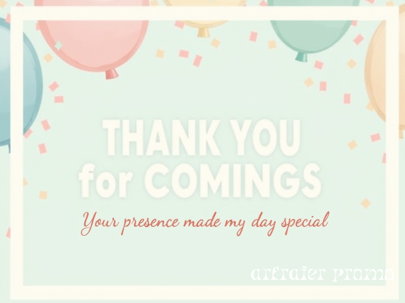 Elegant pastel thank-you card design with confetti.