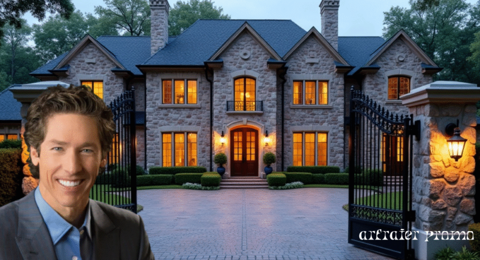Luxury stone mansion in Houston’s River Oaks neighborhood.