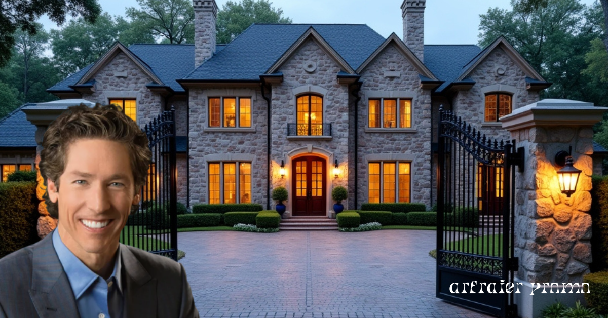 Luxury stone mansion in Houston’s River Oaks neighborhood.