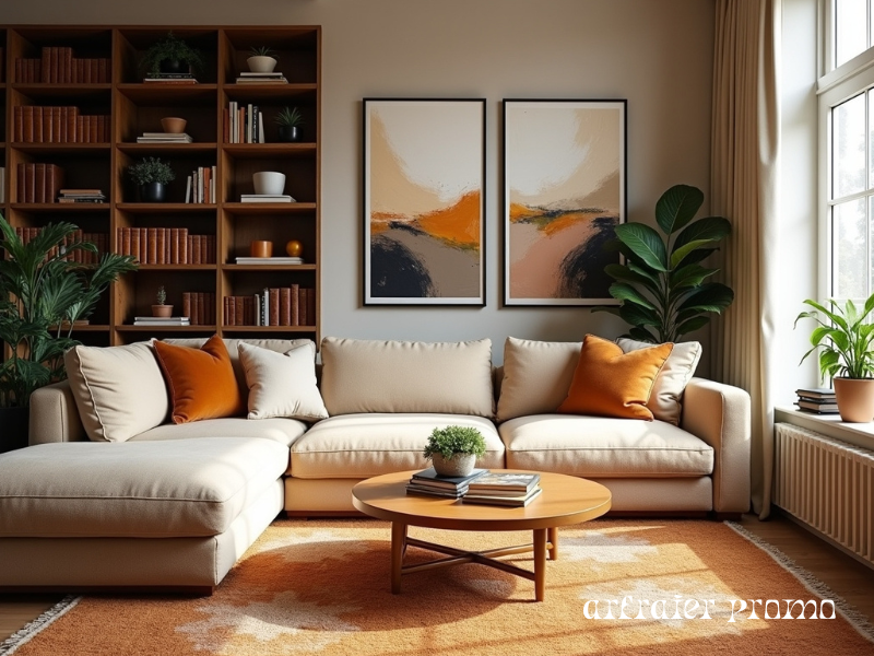 Modern living room interior inspired by Kat Timpf