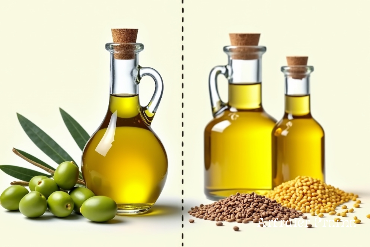 Olive oil vs seed oils comparison 